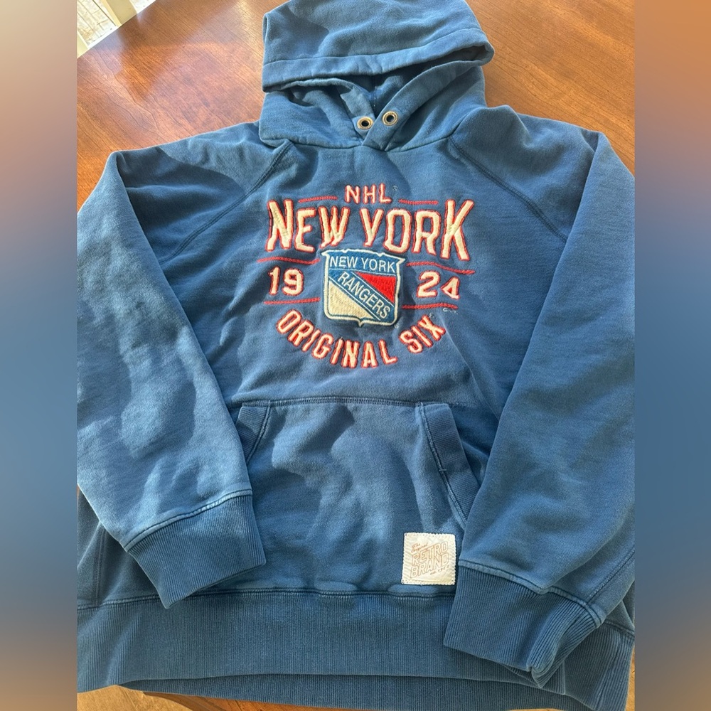 Blue New York Rangers Hoodie